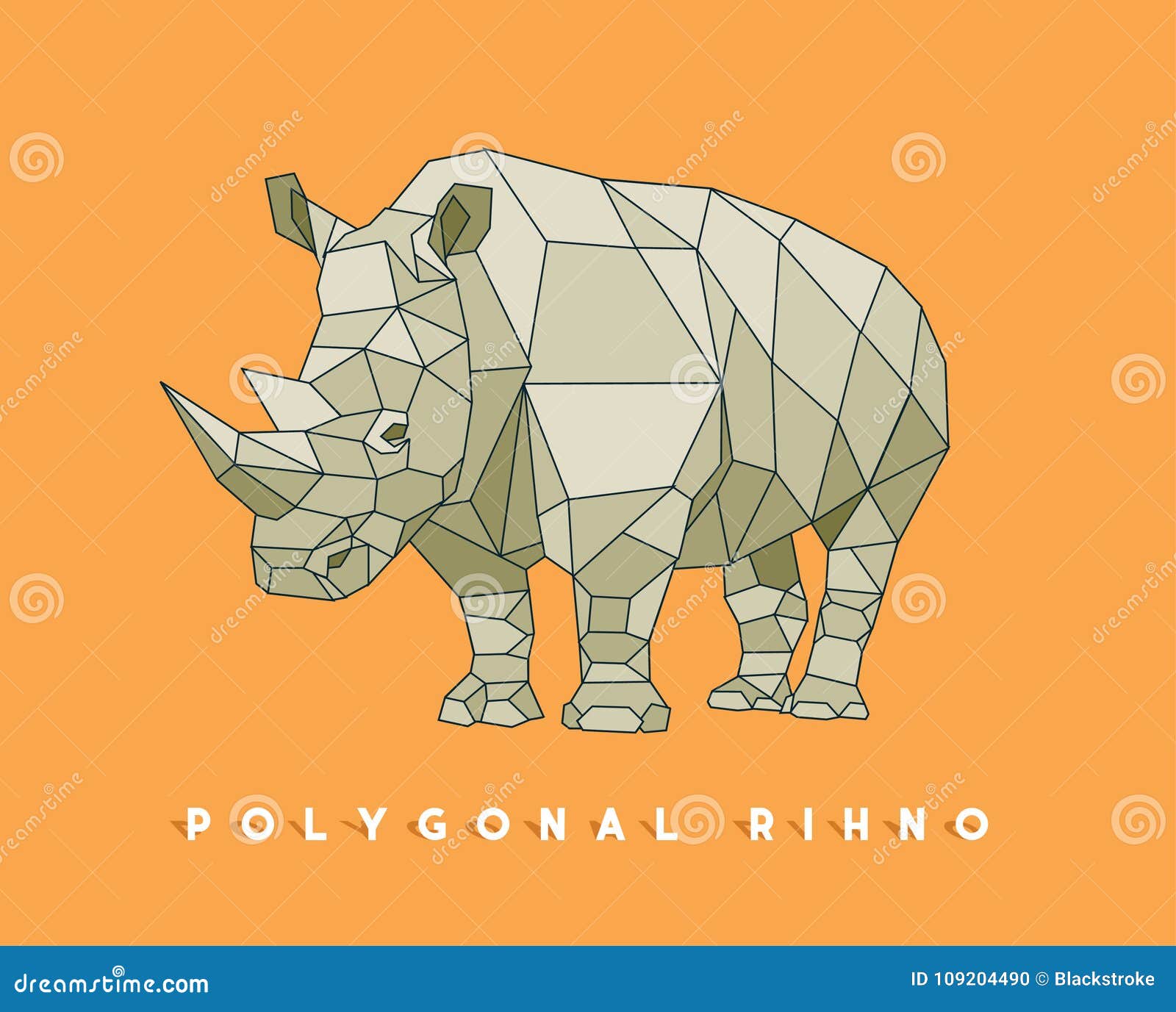 polygonal rhinoÃ¢â¬â stock  Ã¢â¬â stock  file